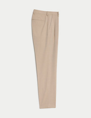 Twin Pleat Stretch Trousers Image 2 of 8