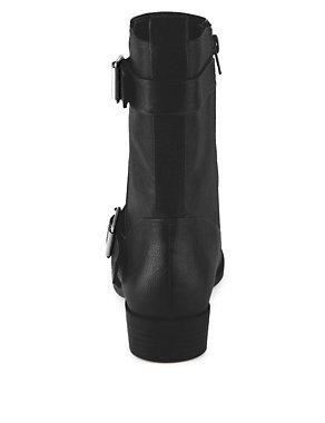 Twin Strap Biker Boots with Insolia Flex® Image 2 of 4