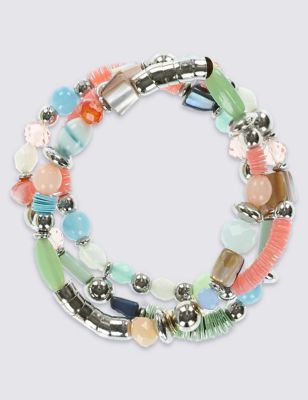 Twisted Assorted Bead Bracelet Image 1 of 1