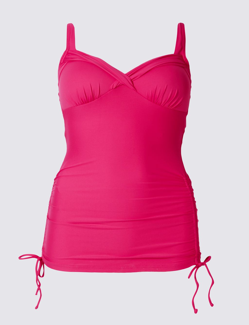 Twisted Ruched Tankini Top 1 of 4