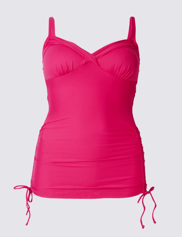 Twisted Ruched Tankini Top 2 of 4