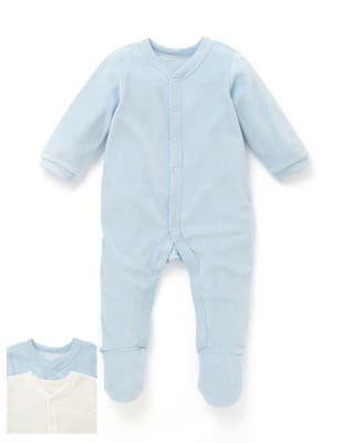 baby boy velour sleepsuit