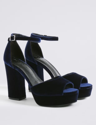 Two part block on sale heels