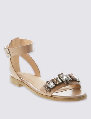 Two Part Jewelled Sandals M S Collection M S