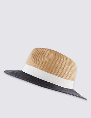 Two Tone Fedora Hat Image 2 of 3