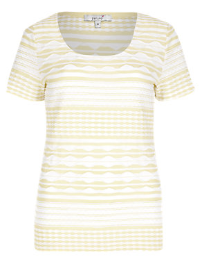 Two Tone Ripple T-Shirt Image 2 of 5
