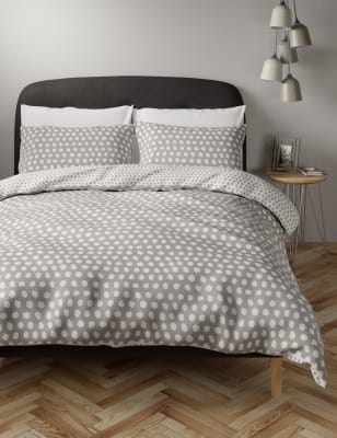 Two Tone Spot Bedding Set M S