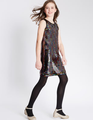 Girls flippy hot sale sequin dress