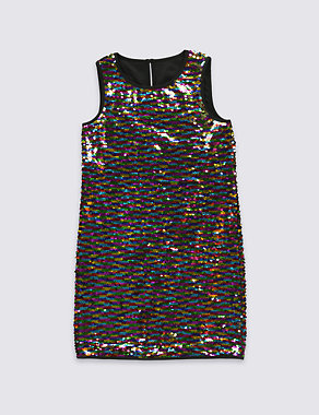 Two-way Rainbow Sequin Dress (5-14 Years) Image 2 of 5