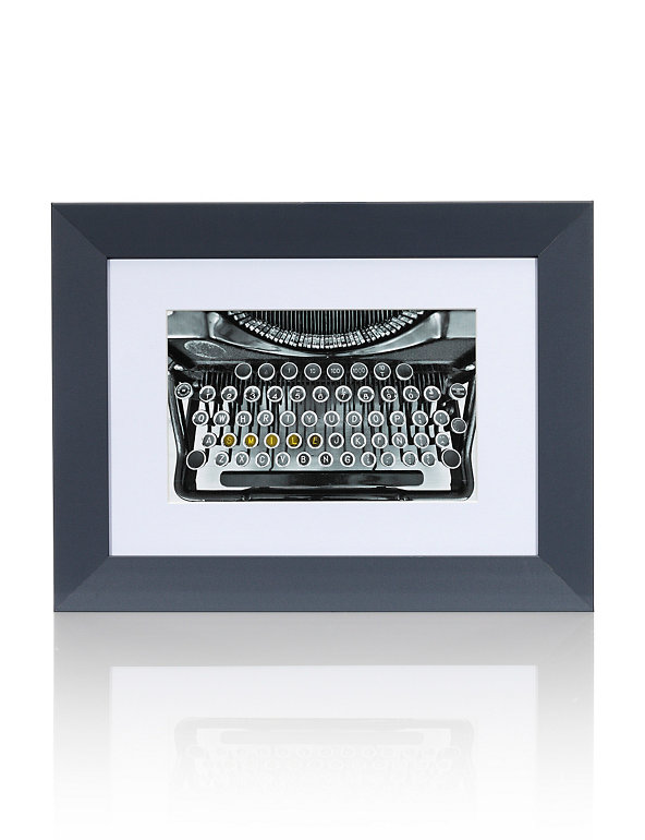 Typewriter Frame Wall Art Image 1 of 2