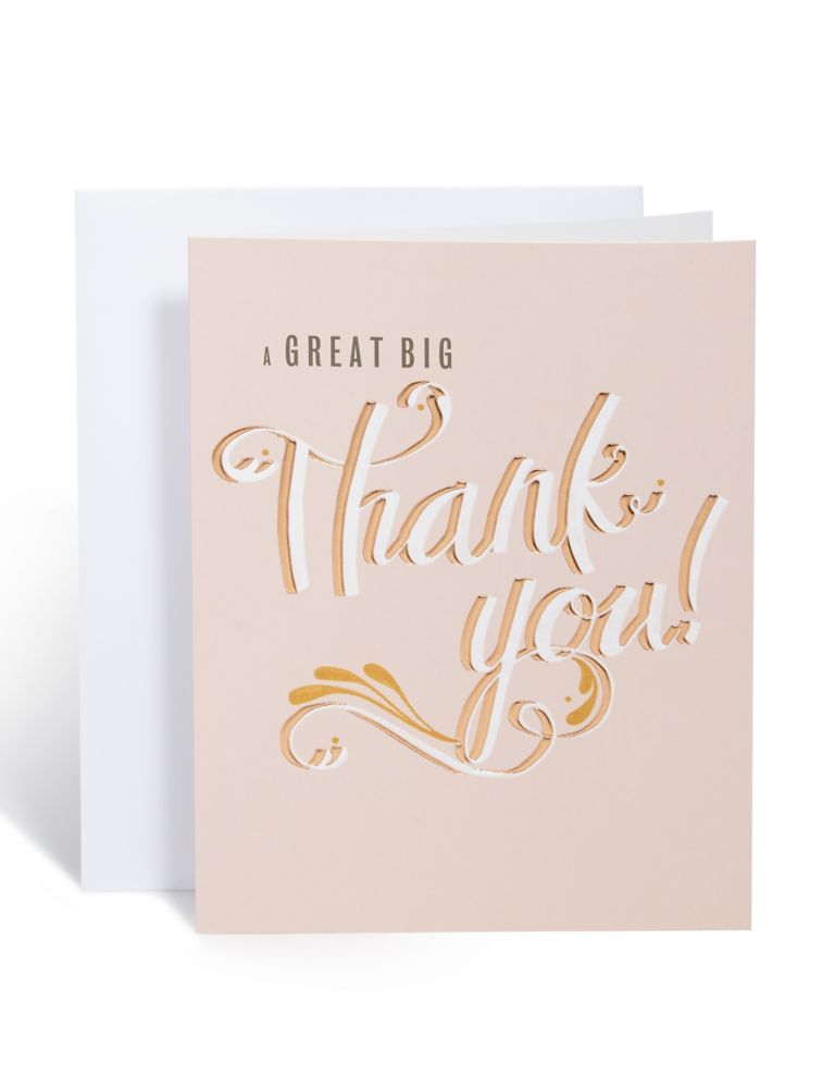 Typography Thank You Card 1 of 2