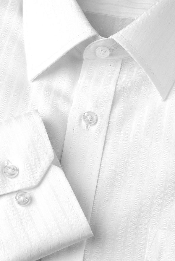 Ultimate Non-Iron Pure Cotton Satin Stripe Shirt with Stainaway™ Image 1 of 1