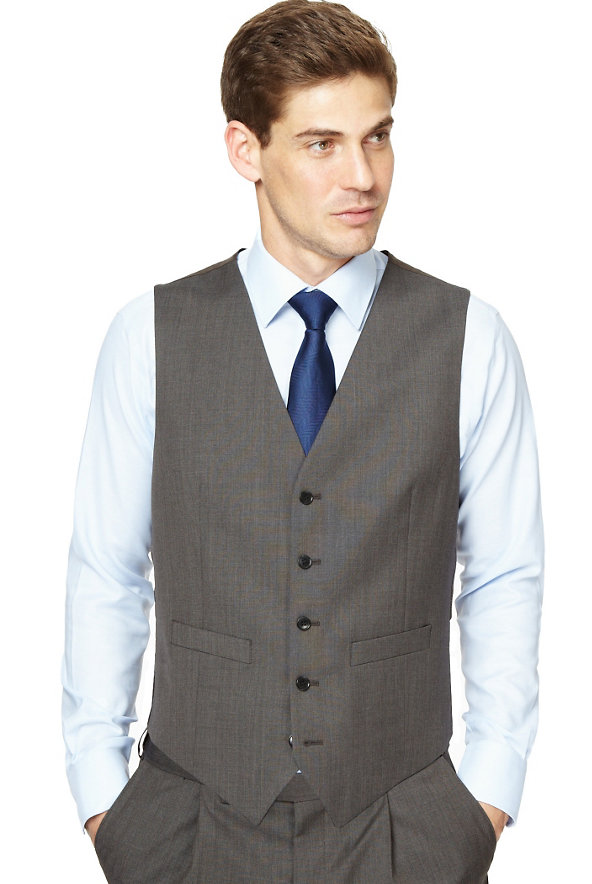 Ultimate Performance 5 Button Waistcoat with Wool Image 1 of 1