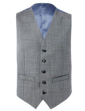 Ultimate Performance 5 Button Waistcoat with Wool Image 2 of 7