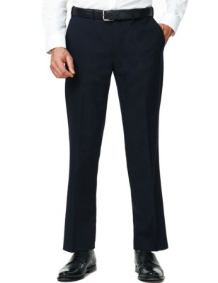 Navy Blue Super 100s Pants Peter Christian, 48% OFF