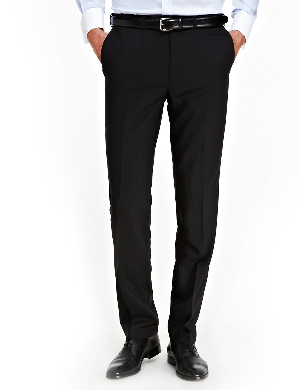 Ultimate Performance Slim Fit Flat Front Trousers with Wool 3 of 7
