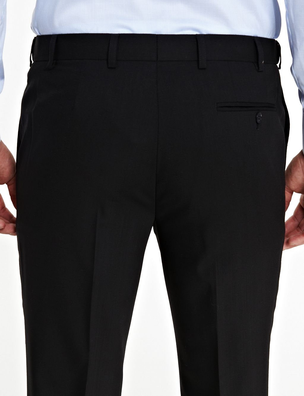 Ultimate Performance Slim Fit Flat Front Trousers with Wool 7 of 7