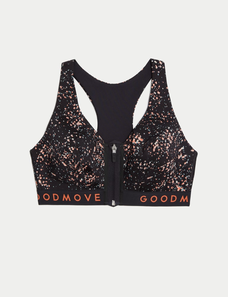 Marks and spencer zip front sports bra online