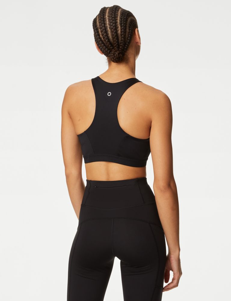 Cut Out Back Sports Bra With Wide Band Waist Leggings