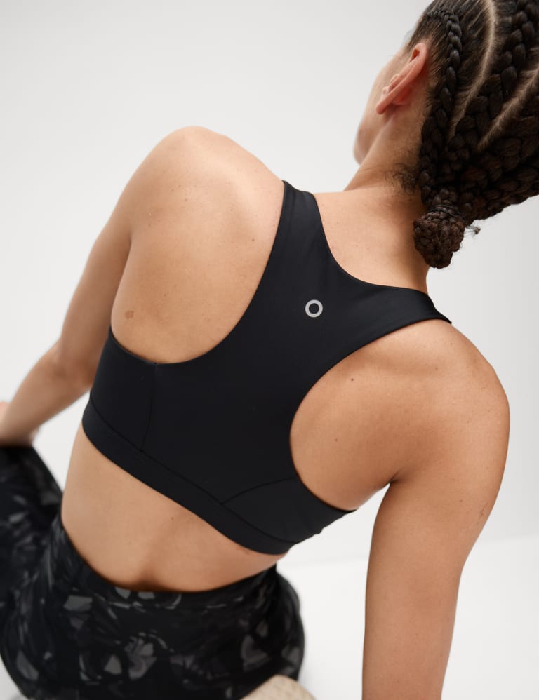 M&s zip front sports top bra