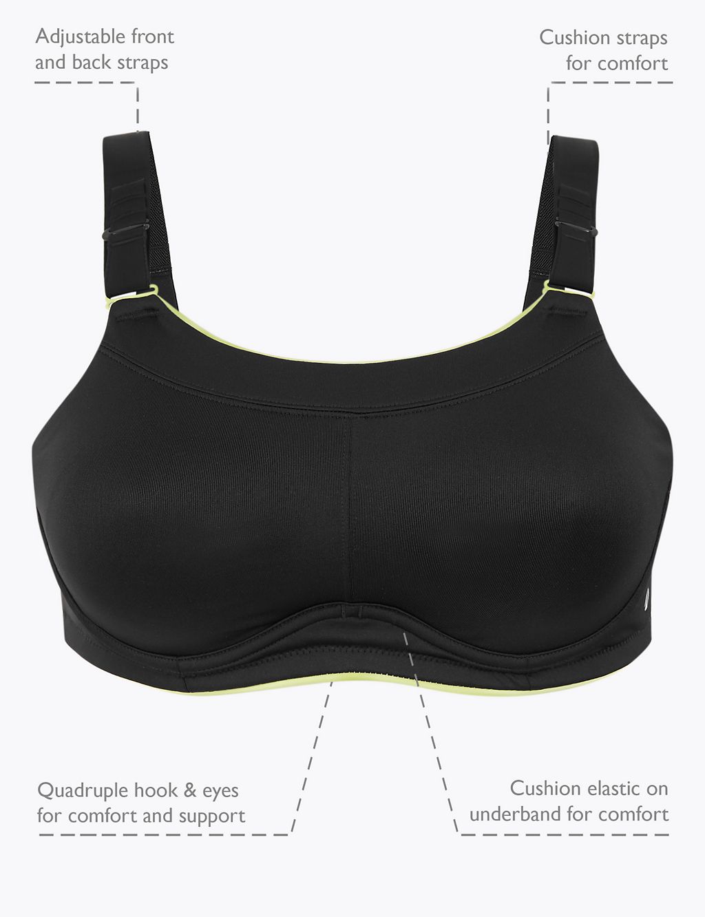 Ultimate Support Serious Sports Bra A-E 4 of 8