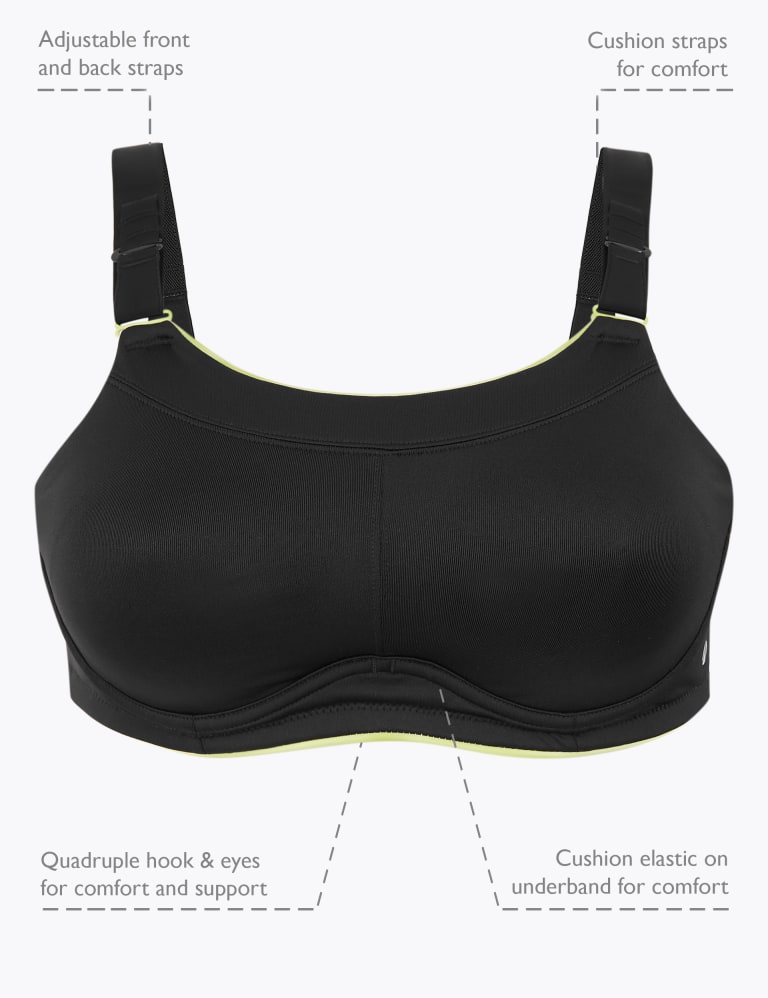 ex M&S EXTRA HIGH IMPACT NONWIRED ULTIMATE SUPPORT CUSTOMFIT