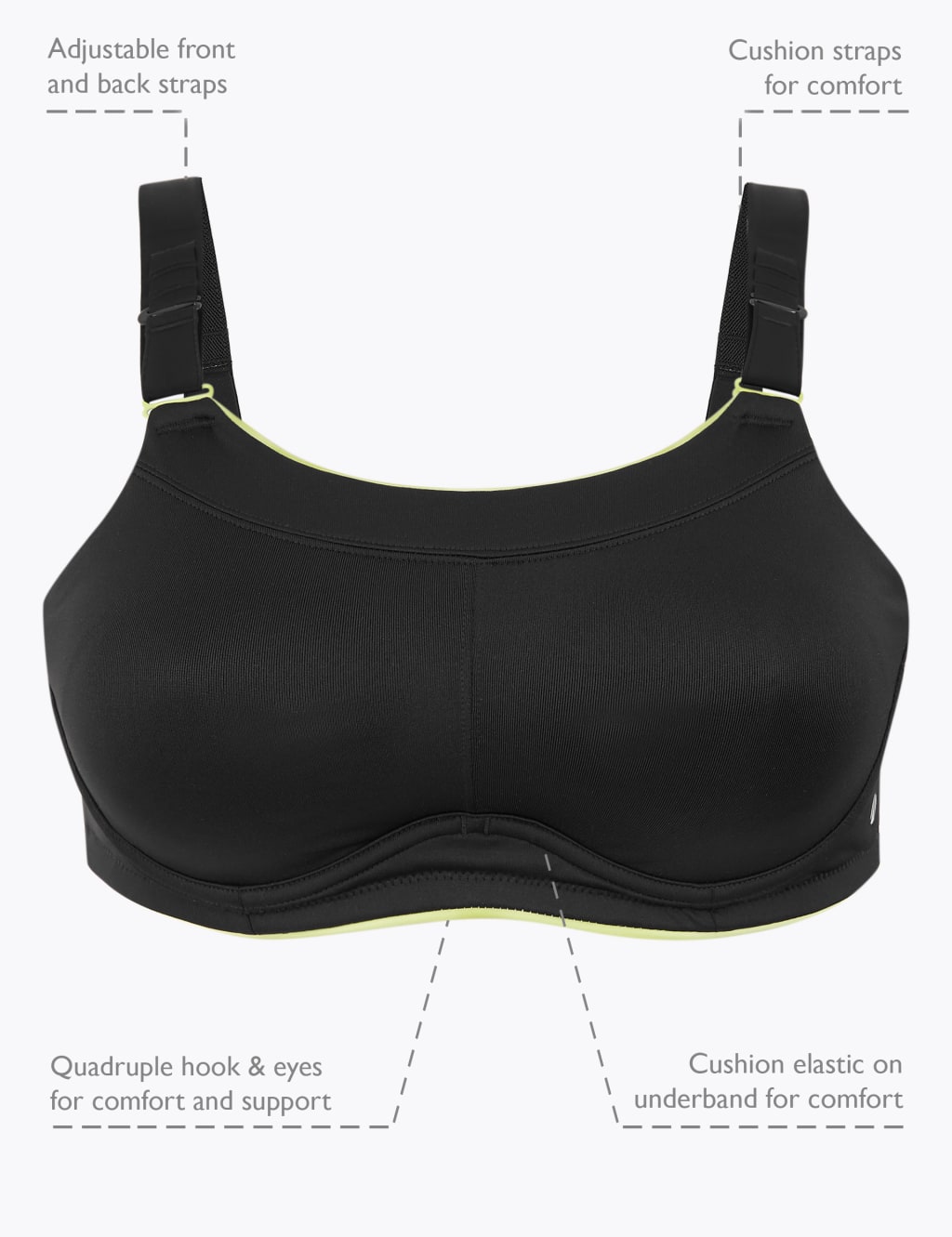 Ultimate Support Serious Sports Bra A-G 5 of 9