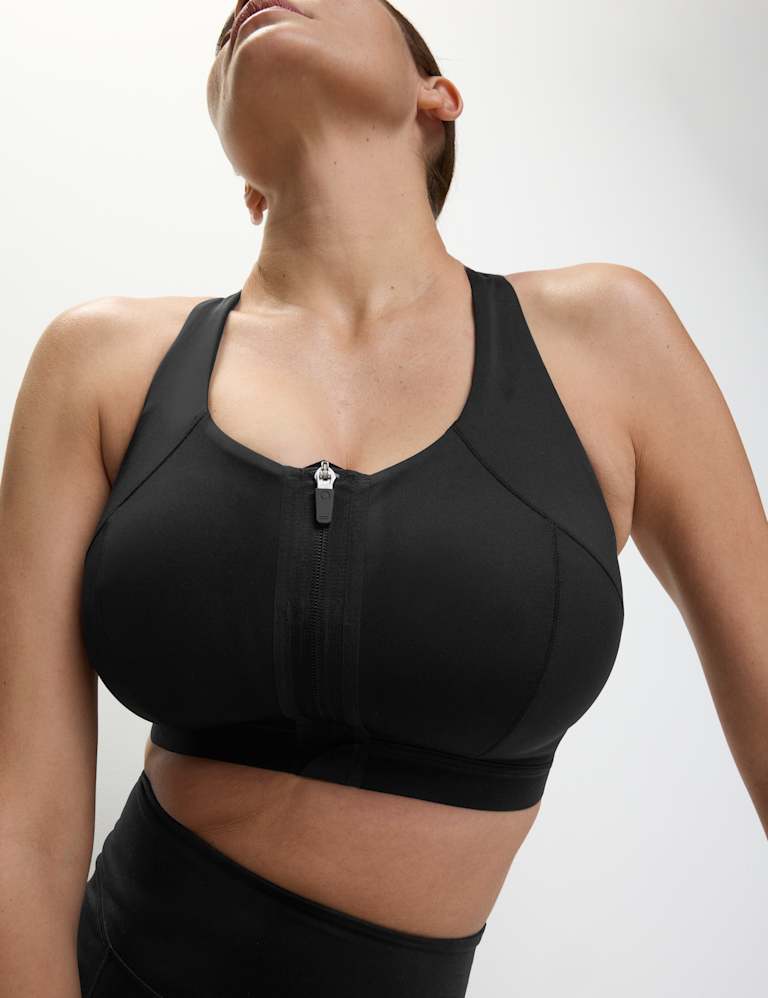 Front clip sports bra cheap