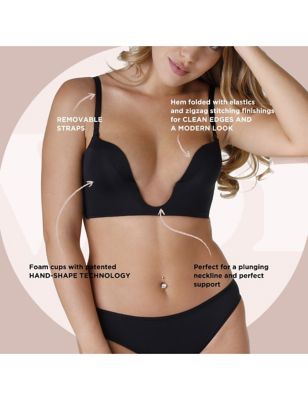Buy Wonderbra Perfect Body Ultimate Plunge Non Wired Bra from the Next UK  online shop