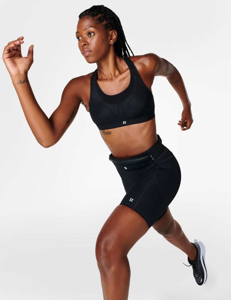 Sweaty Betty Women's Stamina Racer Back Medium Impact Workout Sports Bra at   Women's Clothing store