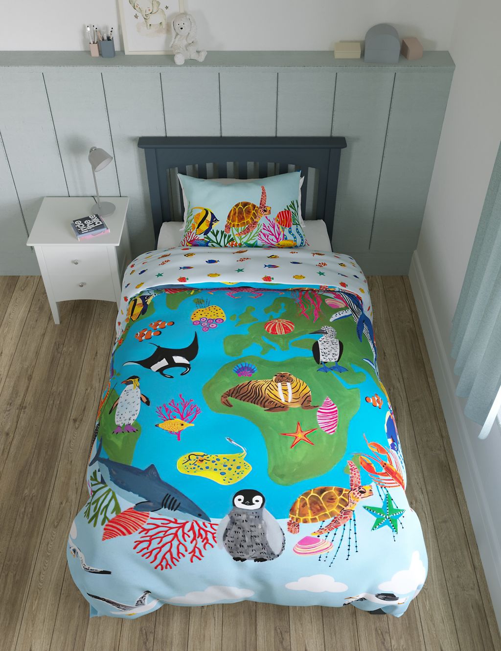 Under the Sea Pure Cotton Bedding Set 6 of 6