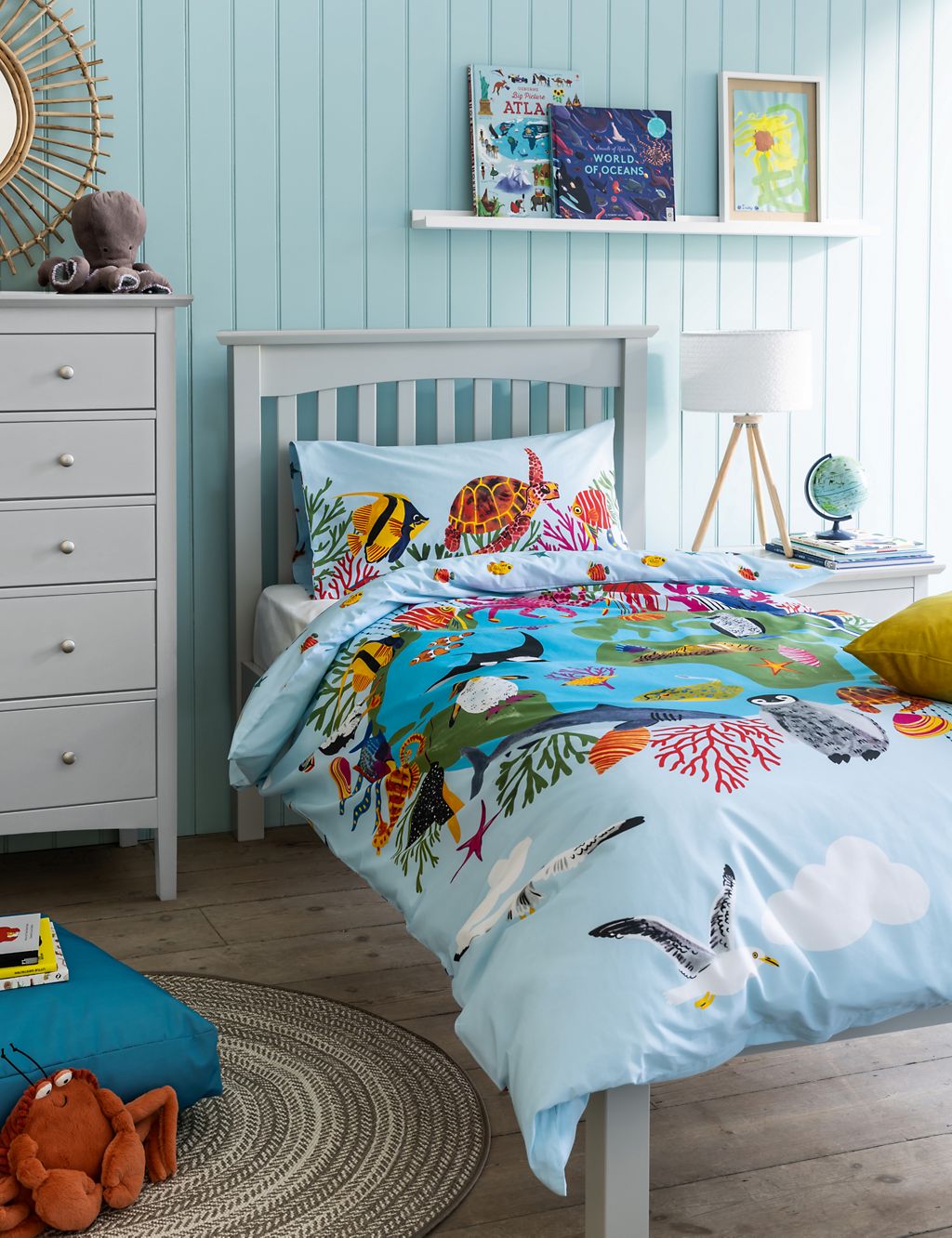 Under the Sea Pure Cotton Bedding Set 3 of 6