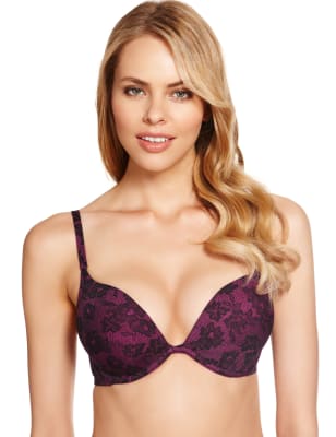 M&S Collection Padded Push-Up Bra - Add 2 Cup Sizes