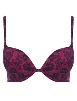 Add 2 Cup Sizes Push-Up Bra | Smooth No No Red