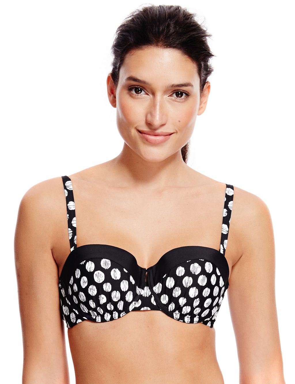 Underwired Padded Spotted Bikini Top 6 of 6