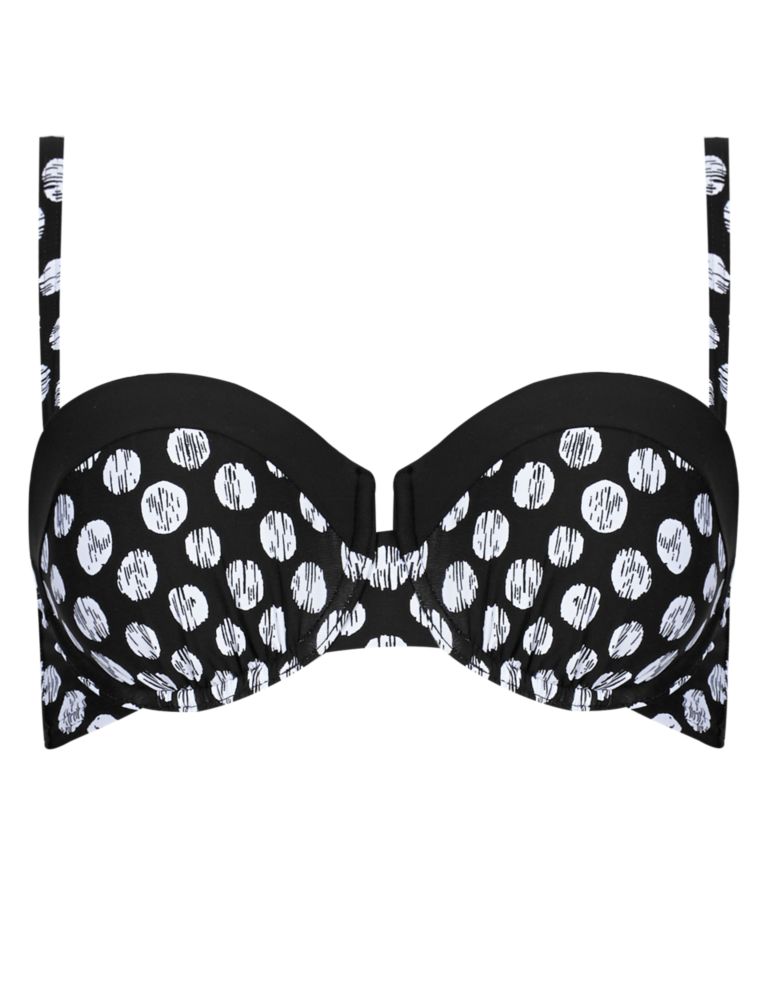 Underwired Padded Spotted Bikini Top 3 of 6
