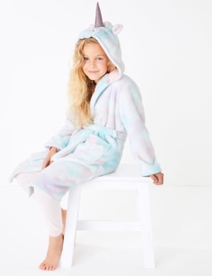 unicorn dressing gown children's