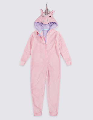 Unicorn Hooded Onesie (1-16 Years) | M\u0026S