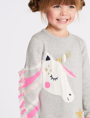 m and s unicorn dress