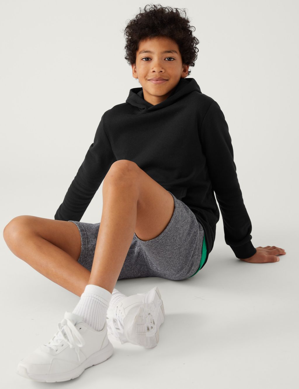 Unisex Cotton Rich Hooded Sweatshirt (6-16 Yrs) | M&S Collection | M&S