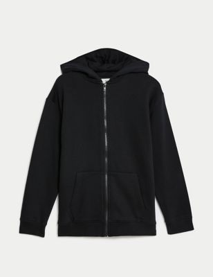 Unisex Cotton Rich Zip Through Hooded (6-16 Yrs) Image 2 of 4