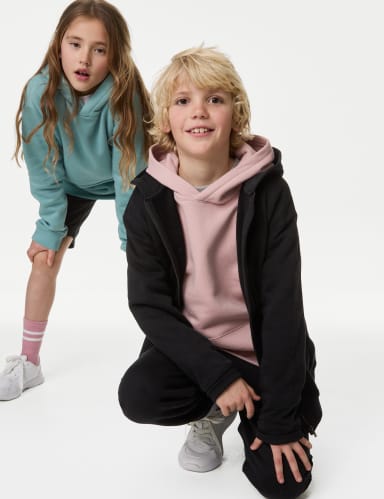 Unisex Cotton Rich Zip Through Hooded (6-16 Yrs) 1 of 5