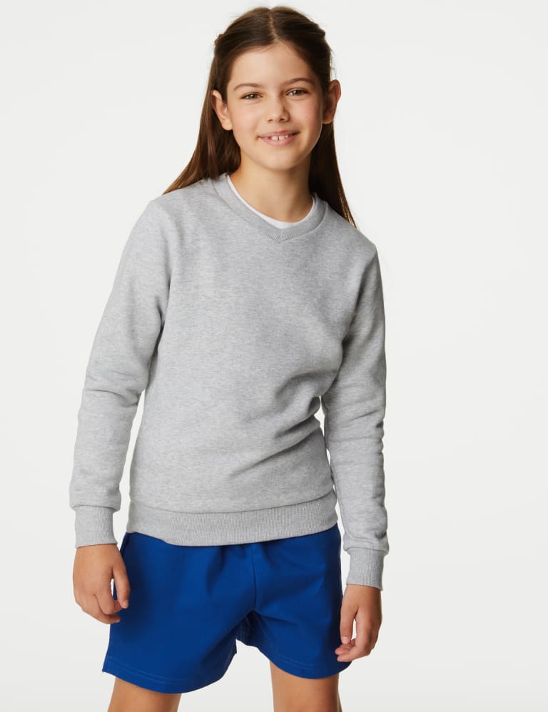 Unisex Cotton V Neck Sweatshirt 2 16 Yrs M S Collection M S