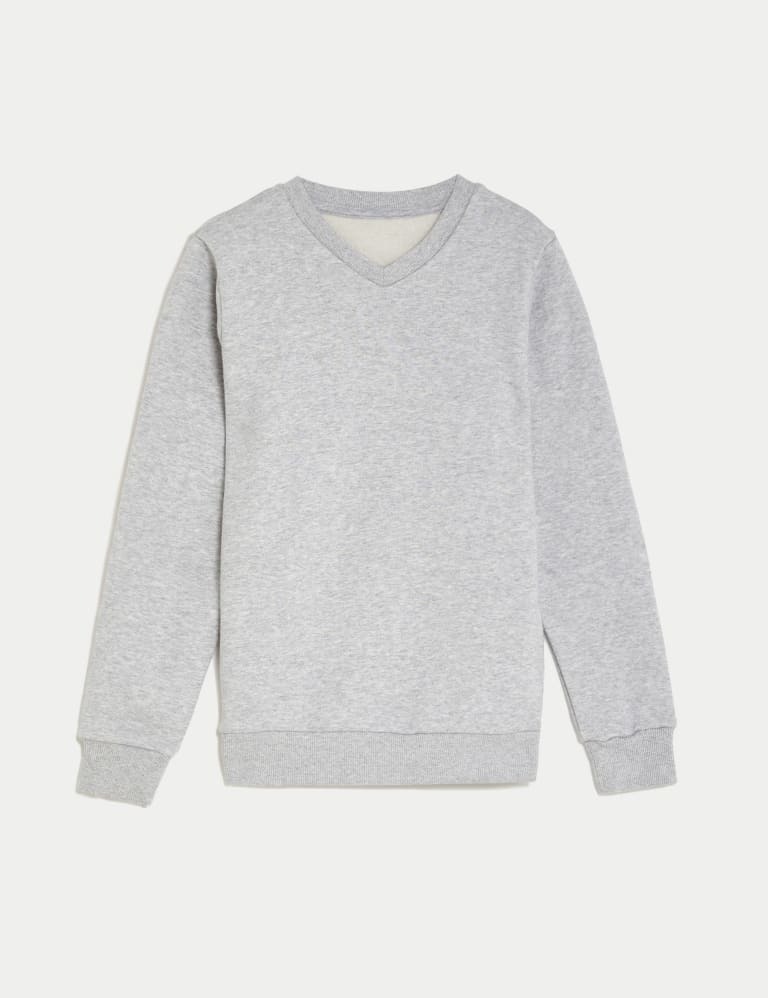 Unisex Cotton V-Neck Sweatshirt (2-16 Yrs) 2 of 5