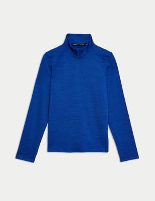 Unisex Half Zip Sports Top (6-16 Yrs) Image 2 of 5