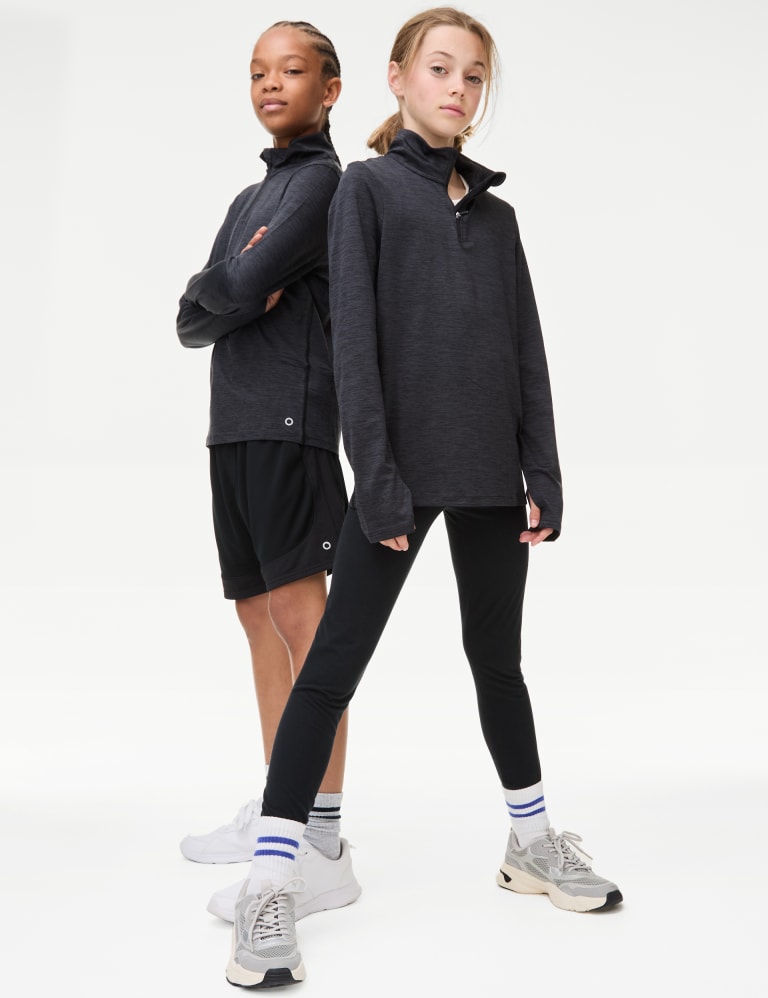 Unisex Half Zip Sports Top (6-16 Yrs) 1 of 5