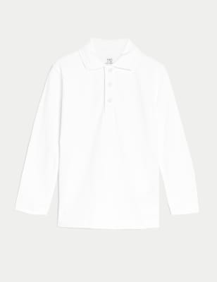 Unisex Long Sleeve Polo Shirt (2-16 Yrs 