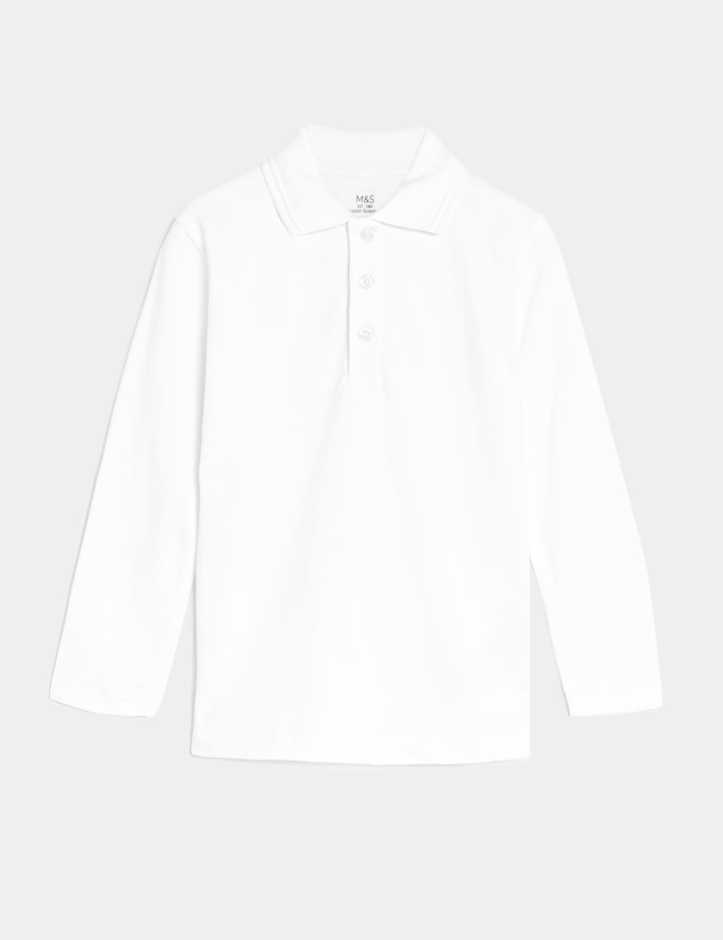 Long sleeve white polo shirt kids clearance