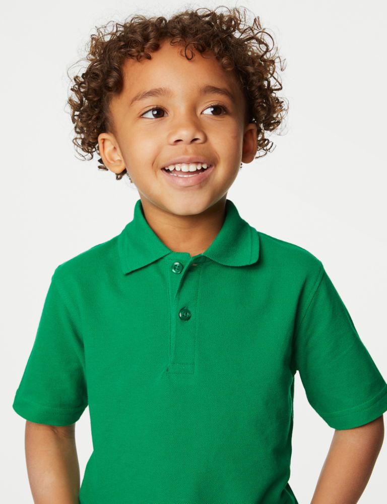 Unisex Pure Cotton Polo Shirt (2-16 Yrs) 4 of 5