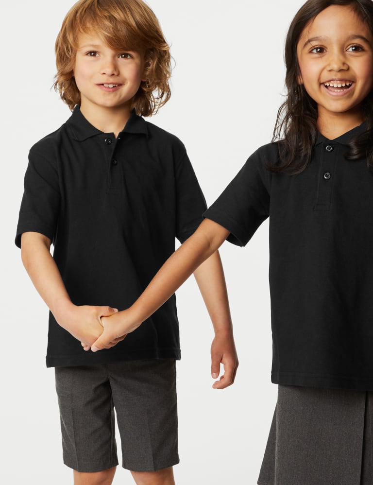 Unisex Pure Cotton Polo Shirt (2-16 Yrs) 3 of 5